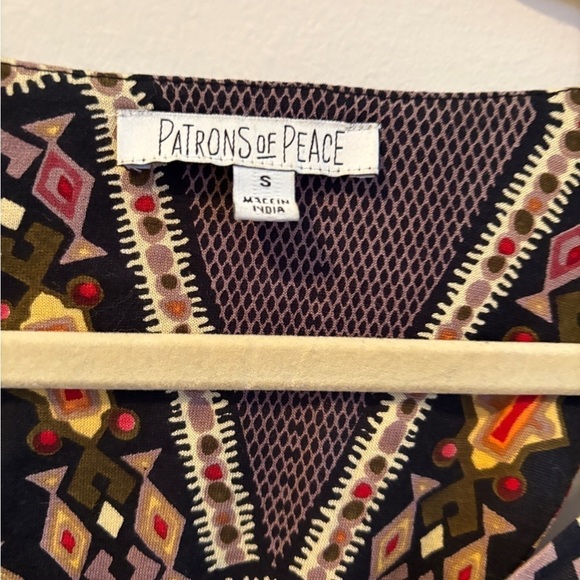 Patrons Of Peace 70s Gypsy Witchy Boho Dress Size Small - Picture 3 of 10